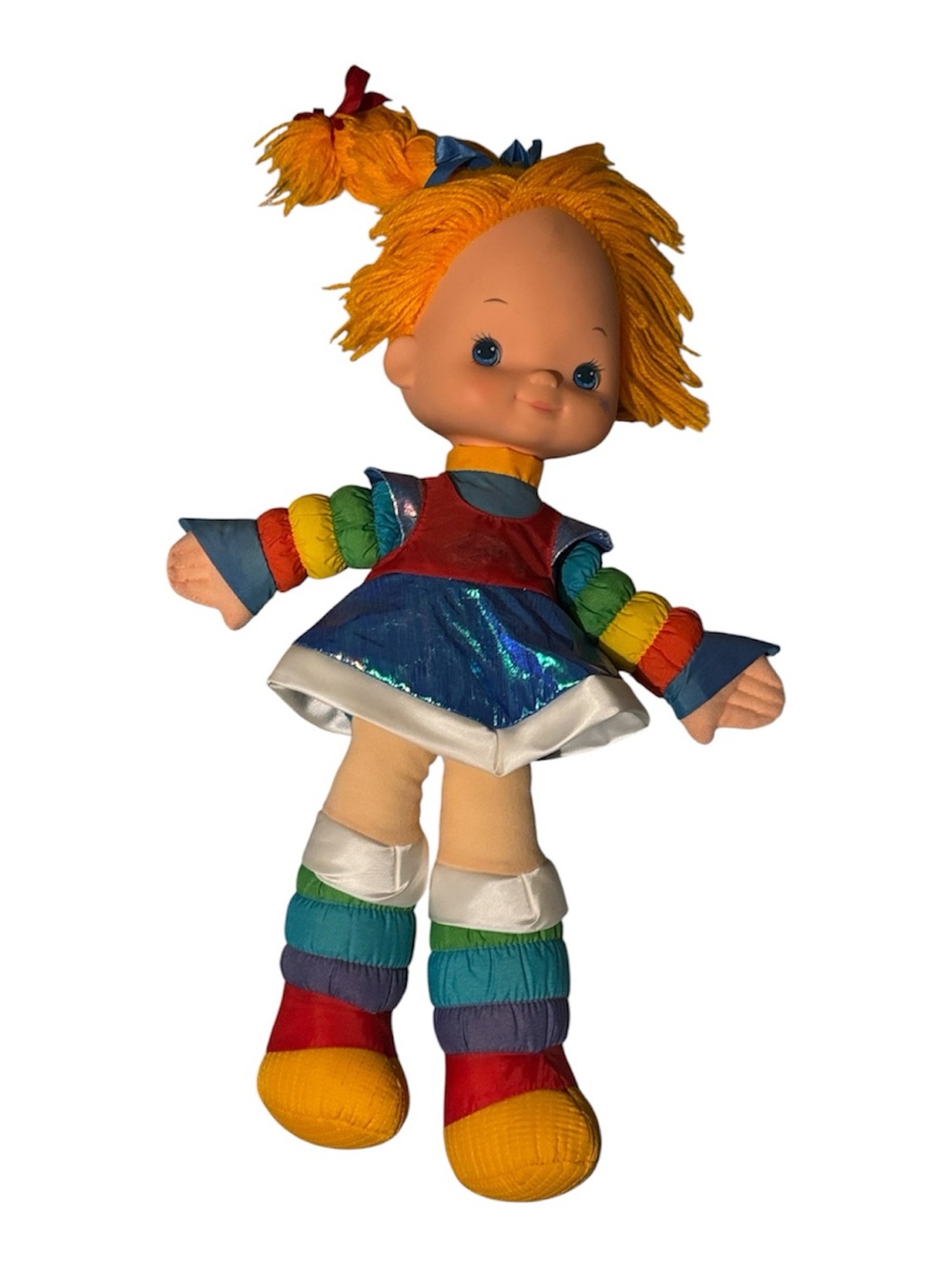 Hallmark Rainbow Plush Dress-Up Doll with Yellow Yarn Hair